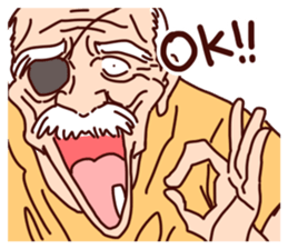 Old man Biyori sticker #5205073