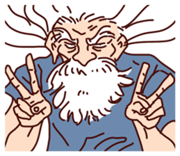 Old man Biyori sticker #5205092