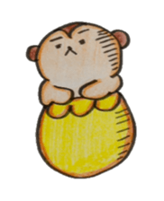 Monkey banana sticker #5205141