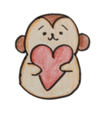 Monkey banana sticker #5205148