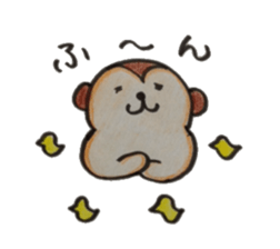 Monkey banana sticker #5205154