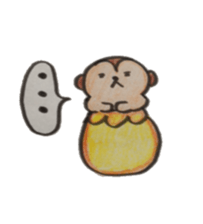 Monkey banana sticker #5205160
