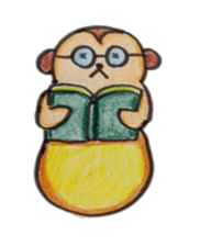 Monkey banana sticker #5205167