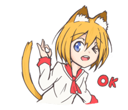 Eclair & Friends, The Cute Cat Girls! sticker #5205864