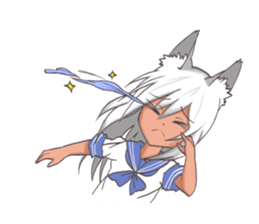 Eclair & Friends, The Cute Cat Girls! sticker #5205875