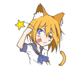 Eclair & Friends, The Cute Cat Girls! sticker #5205877