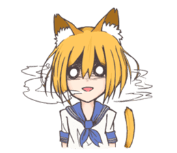 Eclair & Friends, The Cute Cat Girls! sticker #5205886