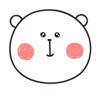 Bear's face sticker #5206063