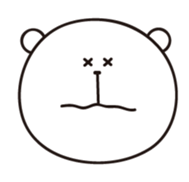 Bear's face sticker #5206064