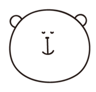 Bear's face sticker #5206072