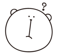 Bear's face sticker #5206075