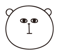 Bear's face sticker #5206081