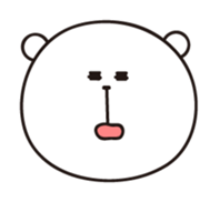 Bear's face sticker #5206086