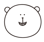 Bear's face sticker #5206090