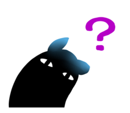 Sticker of a little invective cat sticker #5206417