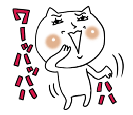 Cute woman cat sticker #5207656