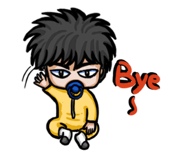 pacifier boy sticker #5207984