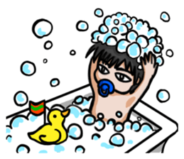 pacifier boy sticker #5208005