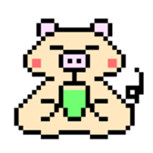 Animal dot picture sticker #5209163