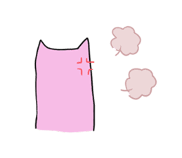 thin  thin cat sticker #5209653