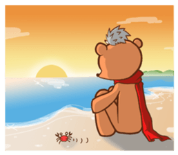 Alex Bear & Sauna hedgehog sticker #5210461