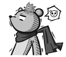 Alex Bear & Sauna hedgehog sticker #5210467