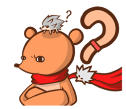 Alex Bear & Sauna hedgehog sticker #5210469