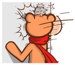Alex Bear & Sauna hedgehog sticker #5210474