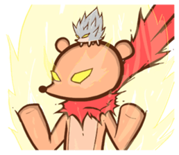 Alex Bear & Sauna hedgehog sticker #5210475