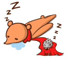 Alex Bear & Sauna hedgehog sticker #5210476