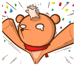 Alex Bear & Sauna hedgehog sticker #5210477