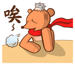 Alex Bear & Sauna hedgehog sticker #5210480