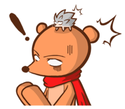 Alex Bear & Sauna hedgehog sticker #5210483