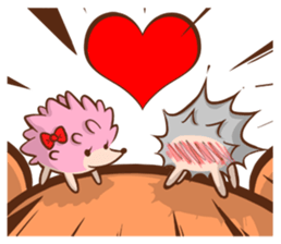 Alex Bear & Sauna hedgehog sticker #5210486