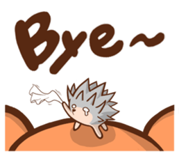 Alex Bear & Sauna hedgehog sticker #5210493