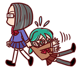 School Life of Tsubaki and Miko sticker #5211090