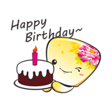 flying lanterns baby sticker #5211121