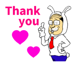 Earnest of rabbit-man sticker #5211199