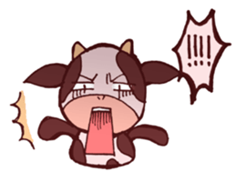 Sticker of the cow called "mochan" sticker #5212102