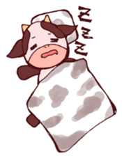 Sticker of the cow called "mochan" sticker #5212107