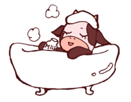 Sticker of the cow called "mochan" sticker #5212110