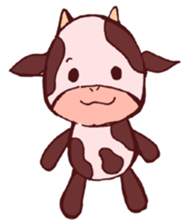 Sticker of the cow called "mochan" sticker #5212115
