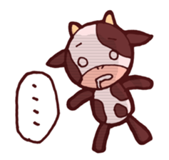 Sticker of the cow called "mochan" sticker #5212116