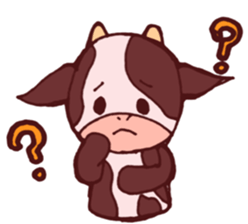 Sticker of the cow called "mochan" sticker #5212118