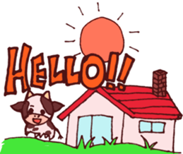 Sticker of the cow called "mochan" sticker #5212121