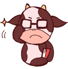 Sticker of the cow called "mochan" sticker #5212123