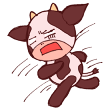 Sticker of the cow called "mochan" sticker #5212138