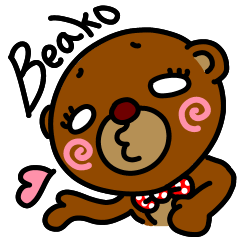 Beako eyes are rolled back.