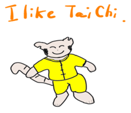 "Chi-kunn"The Tai chi cat sticker #5212904