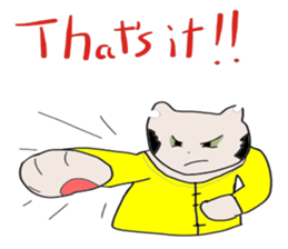"Chi-kunn"The Tai chi cat sticker #5212905